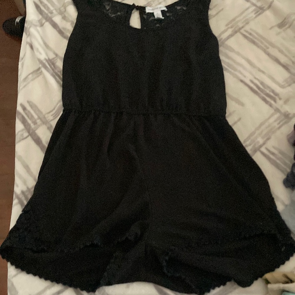 Black short jumpsuit